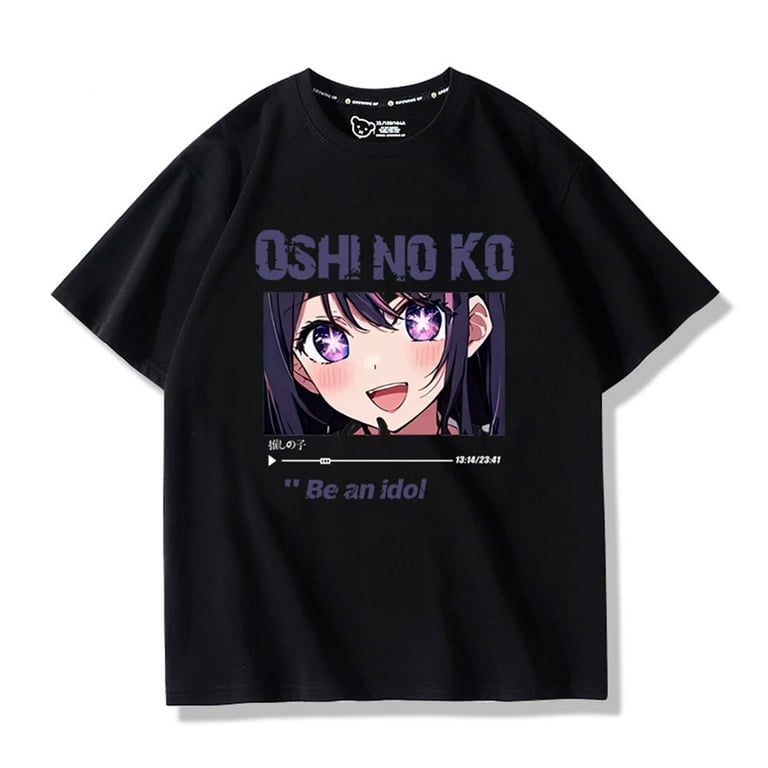 Oshi no Ko T-Shirt Kawaii Hoshino Ai Summer Short Sleeve Tee