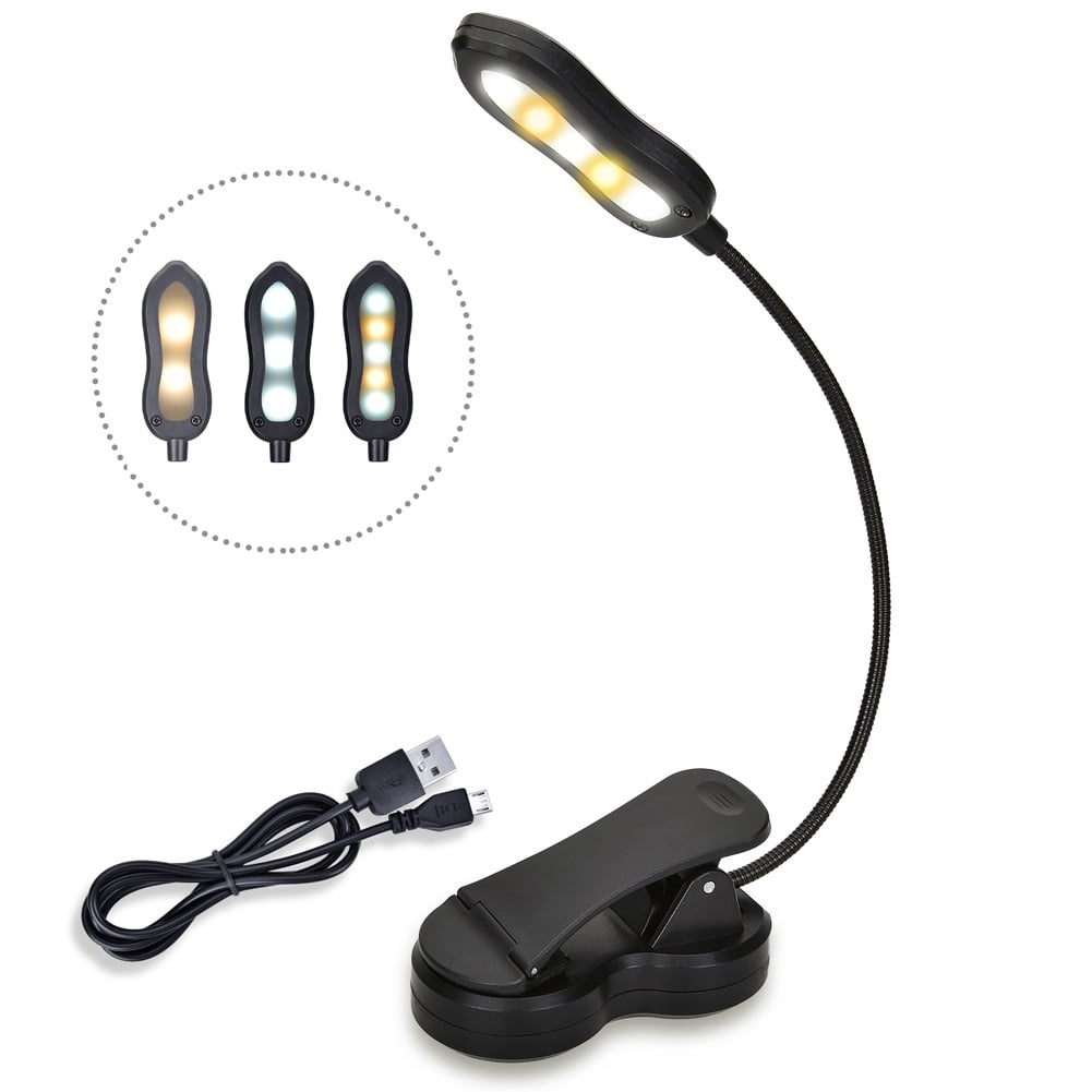 Gritin 9 led rechargeable book light for reading in bed eye caring 3 clearance