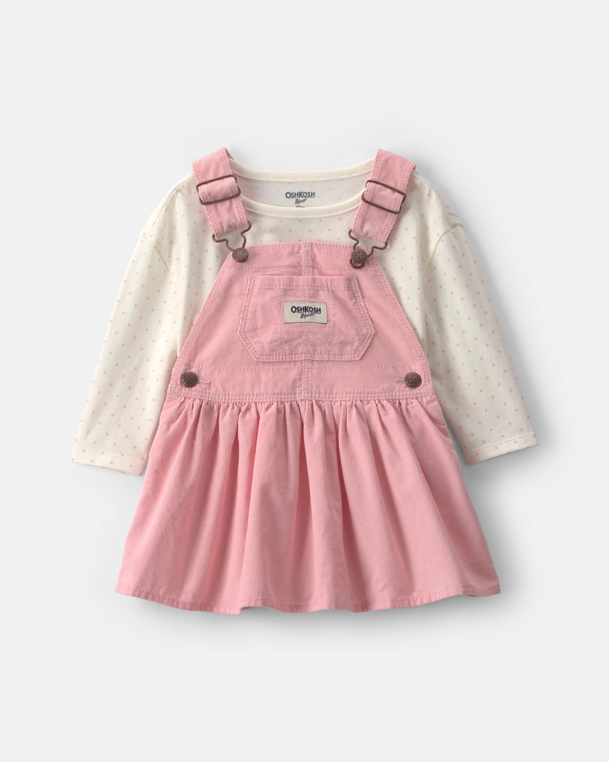 Oshkosh B'gosh Baby Girl Skirtall and Top Outfit Set, 2-Piece, Sizes 3 - 24 Months