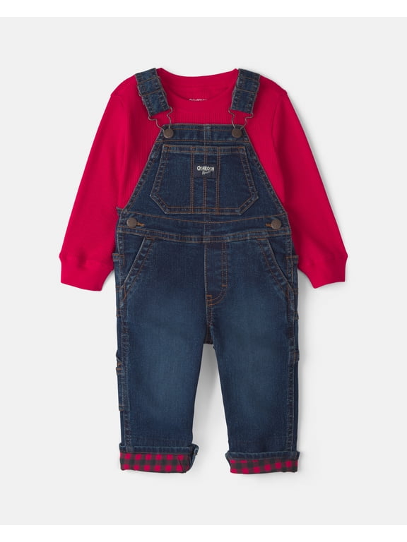 Baby Overall and Top Set, 2-Piece, Sizes 3 Months - 24 Months