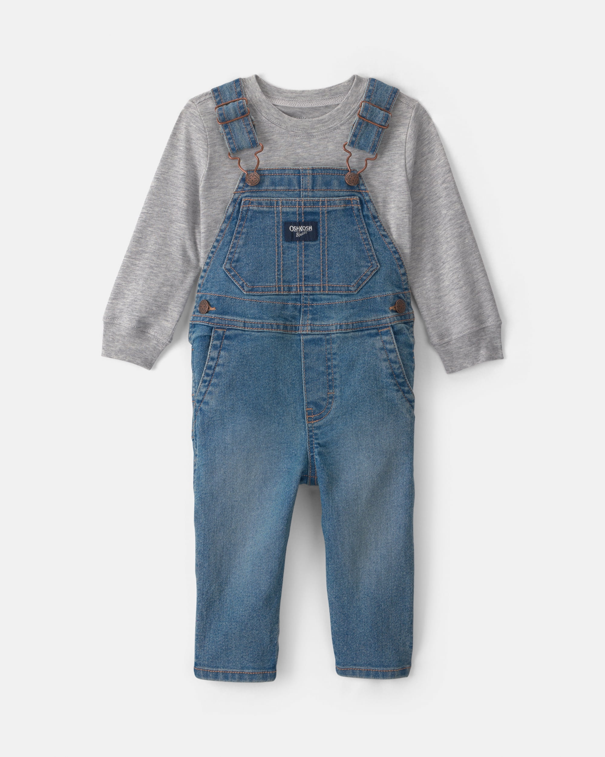 Oshkosh B'gosh Baby Overall and Top Set, 2-Piece, Sizes 3 Months - 24 Months