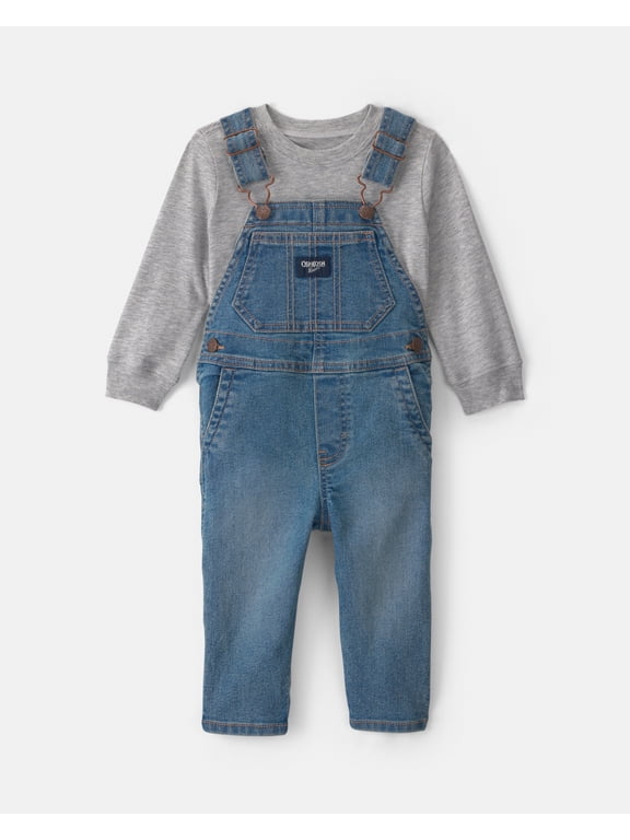 Baby Overall and Top Set, 2-Piece, Sizes 3 Months - 24 Months