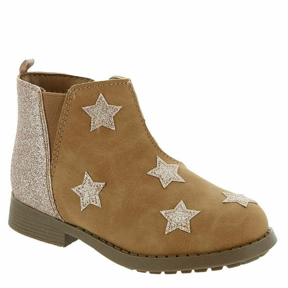 Oshkosh B'gosh Baby & Toddler Sparkly Star Girl’s Harlow Fashion Ankle Boot Brown Size 5-12 (2-6 Years)