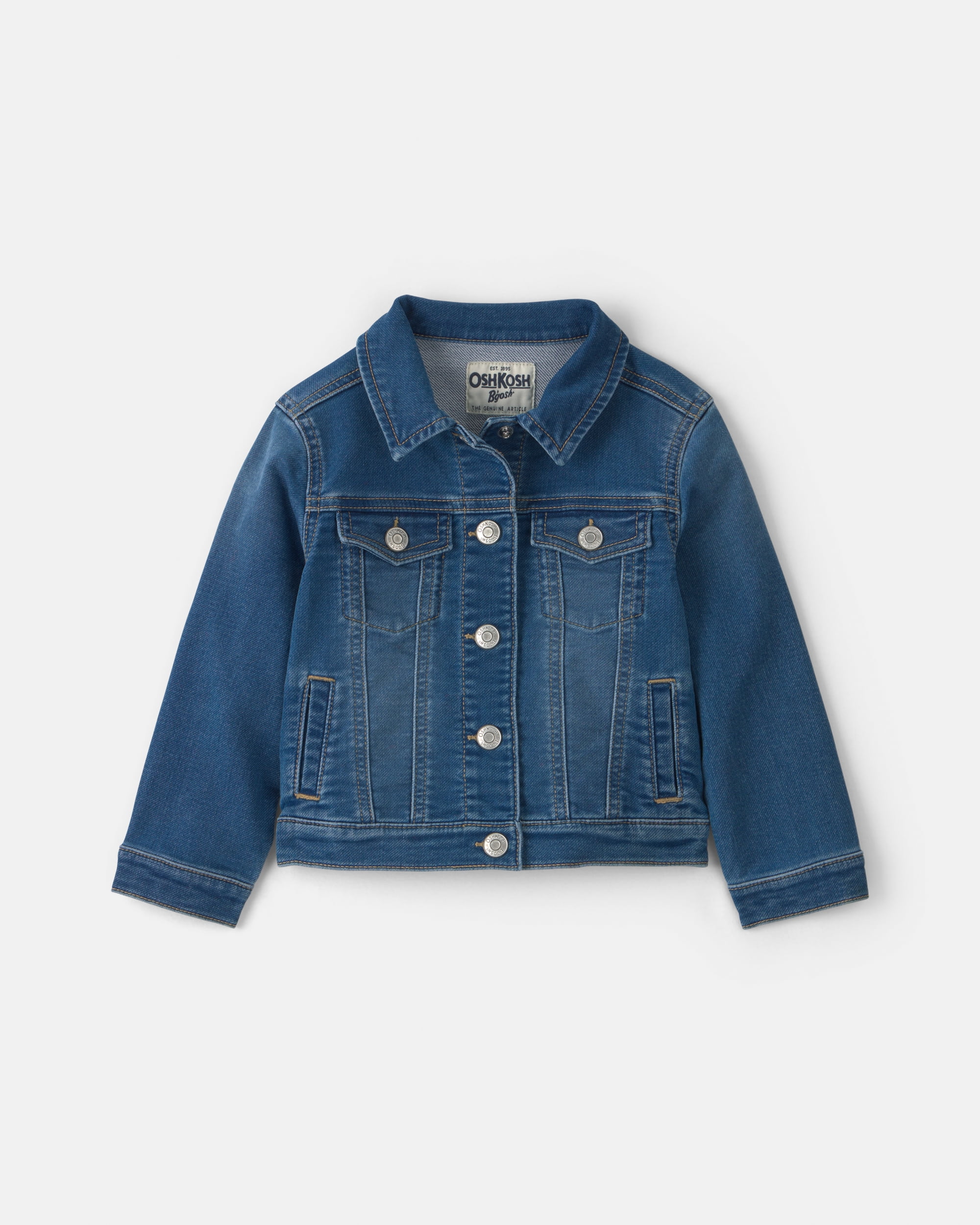 Oshkosh B'gosh Toddler Girl Denim Jacket, One-Piece, Sizes 2T - 5T