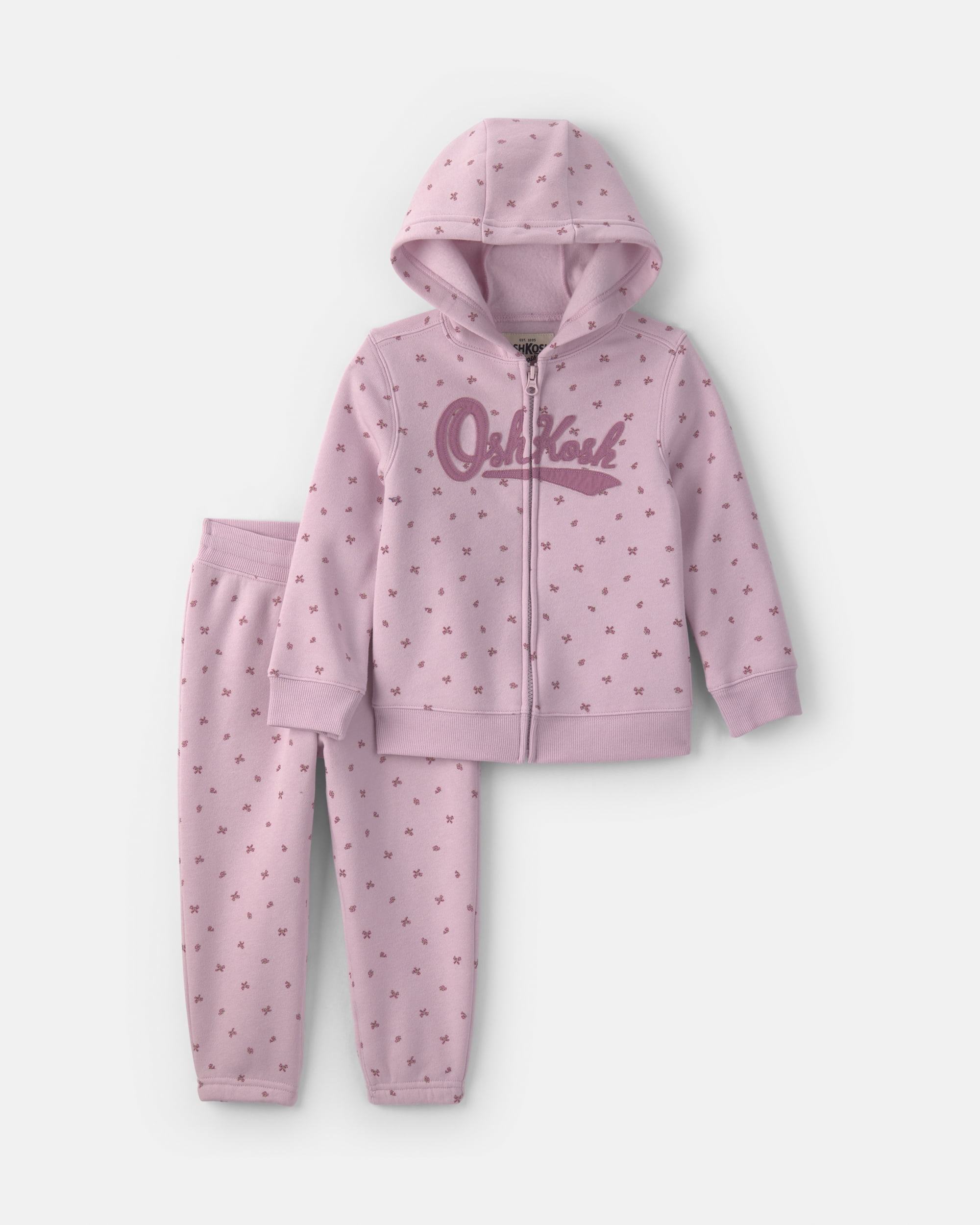 Oshkosh B'gosh Toddler Girl Hoodie and Pant Outfit Set, 2-Piece, Sizes 2T - 5T