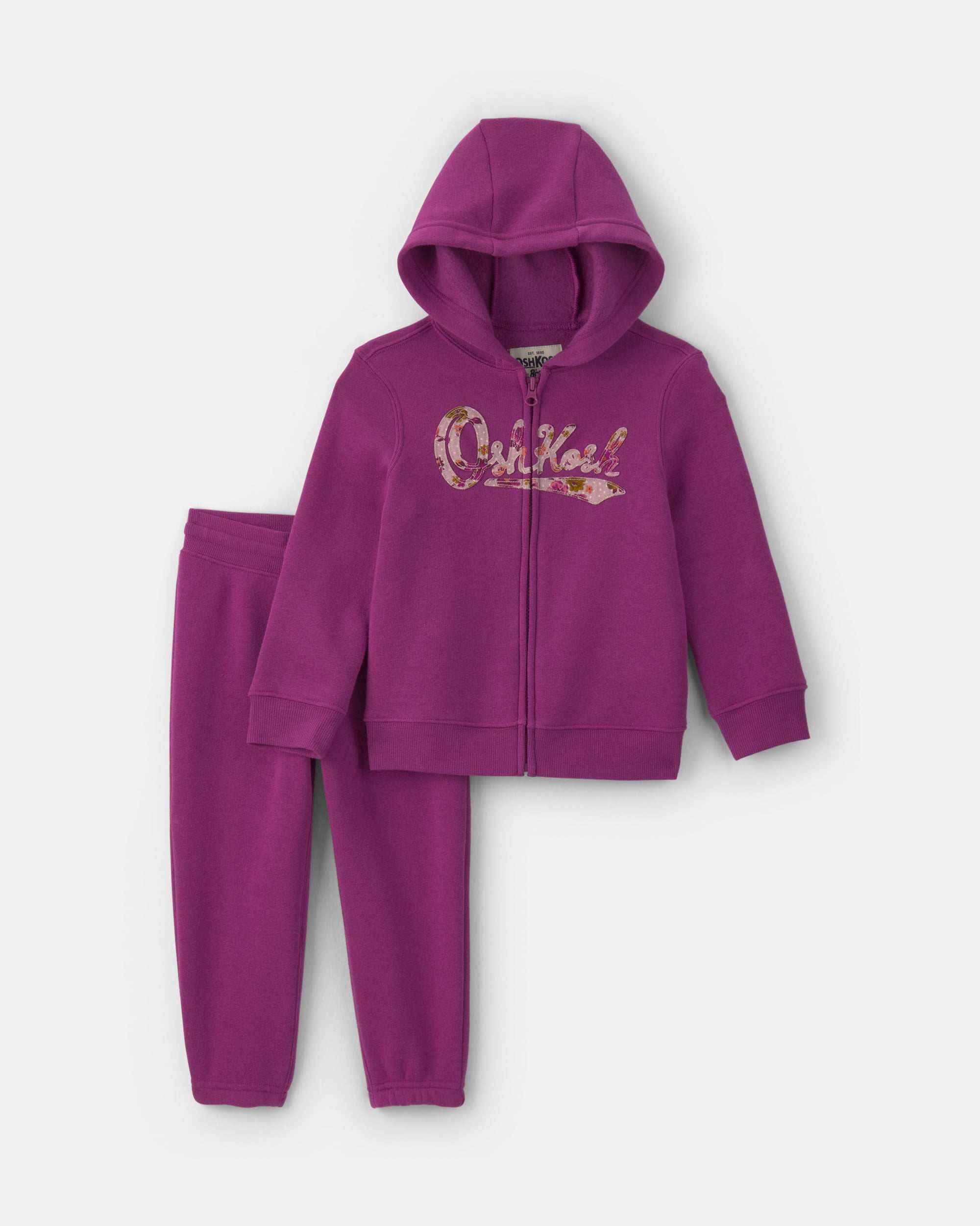 Oshkosh B'gosh Toddler Girl Hoodie and Pant Outfit Set, 2-Piece, Sizes 2T - 5T