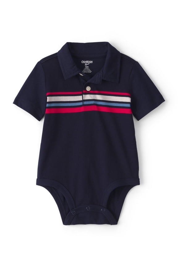 Baby Polo Bodysuit, One-Piece, Sizes 3 Months-24 Months