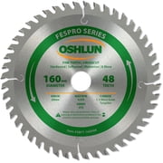 Oshlun SBFT-160048 160mm 48 Tooth FesPro Crosscut ATB Saw Blade with 20mm Arbor for Festool TS 55 EQ, DeWalt DWS520, and Makita SP6000K