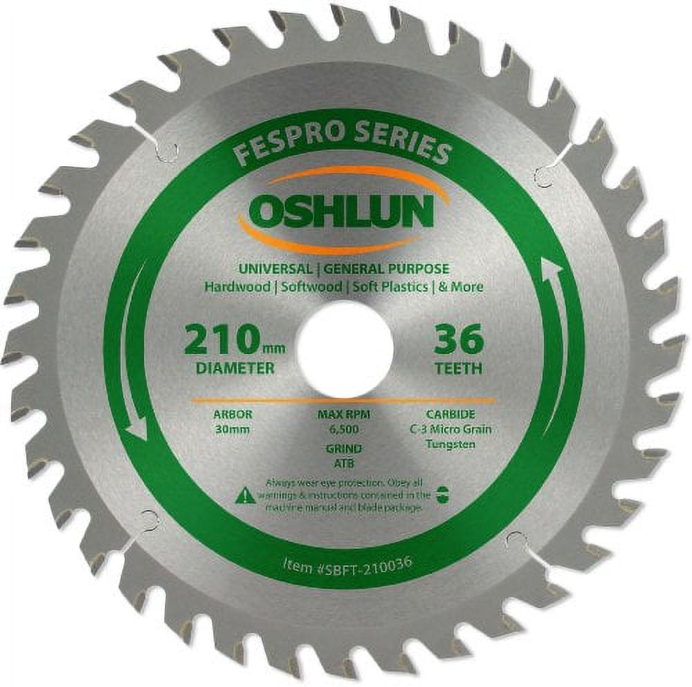 Oshlun SBW-100050 10-Inch 50 Tooth 4 And 1 Combination Saw Blade With 5 - View #2