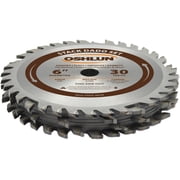 Oshlun Sds-0630 6-Inch 30 Tooth Stack Dado Set With 5/8-Inch Arbor