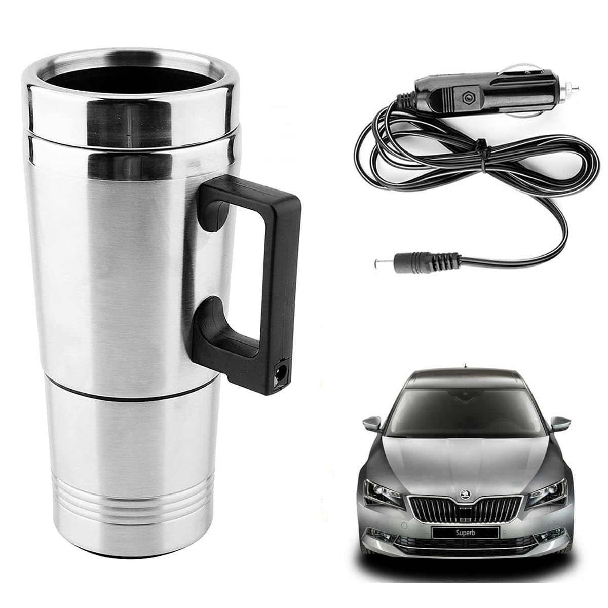 Oshotto 12V Electric Car Kettle Stainless Steel For Hot Water Tea ...