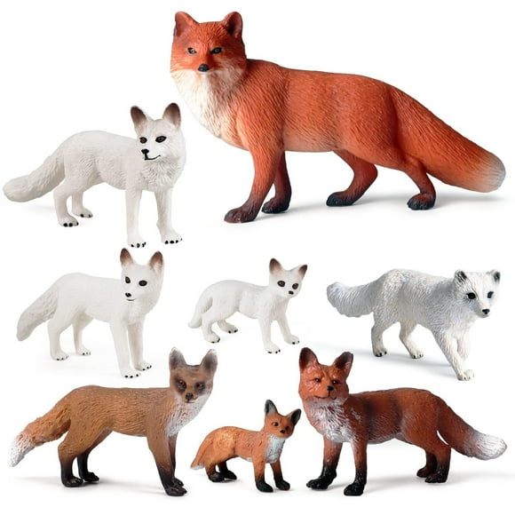 Oshsehun 18Pcs Forest Animals Figures Toys, Miniature Animals Toys with Owl Hedgehog Fox Squirrels Bear Monkey Deer Wolf for Woodland Theme Cake Cupcake Toppers