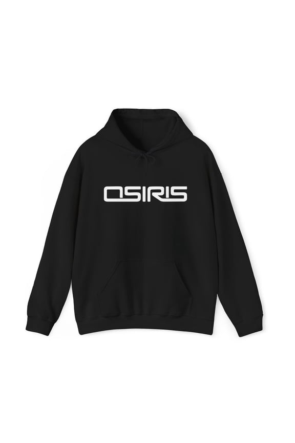 Osiris Shoes Skateboard D3 Skate 1996 2000s Vintage Classic Hoodie Print - 3XL / Black