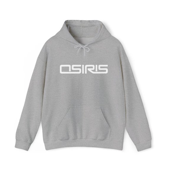 Osiris Shoes Skateboard D3 Skate 1996 2000s Vintage Classic Hoodie Print - S / Sport Grey