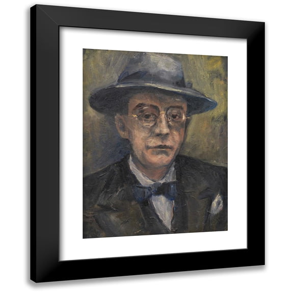Oskar Moll 14x18 Black Modern Framed Museum Art Print Titled - Anton Kuh (1932)