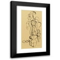 thumbnail image 1 of Oskar Schlemmer 14x24 Black Modern Framed Museum Art Print Titled - Figural Plan K 1 (Figurenplan K 1) (1921), 1 of 5