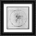 thumbnail image 1 of Oskar Schlemmer 2x Matted 20x20 Black Ornate Framed Art Print 'Diagram for Gesture Dance', 1 of 2