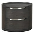 thumbnail image 1 of Osko Nightstand- 2 Storage Drawers- Nickel Trim, 1 of 6