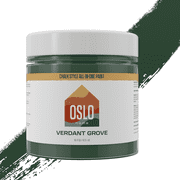 Oslo Home Chalk Style All In One Paint, Green (Verdant Grove), Pint(16oz), Matte, no Sanding or Priming, for Furniture, Home Decor