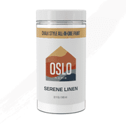 Oslo Home Chalk Style All In One Paint, Off White (Serene Linen), Quart(32oz), Matte, no Sanding or Priming, for Furniture, Home Decor