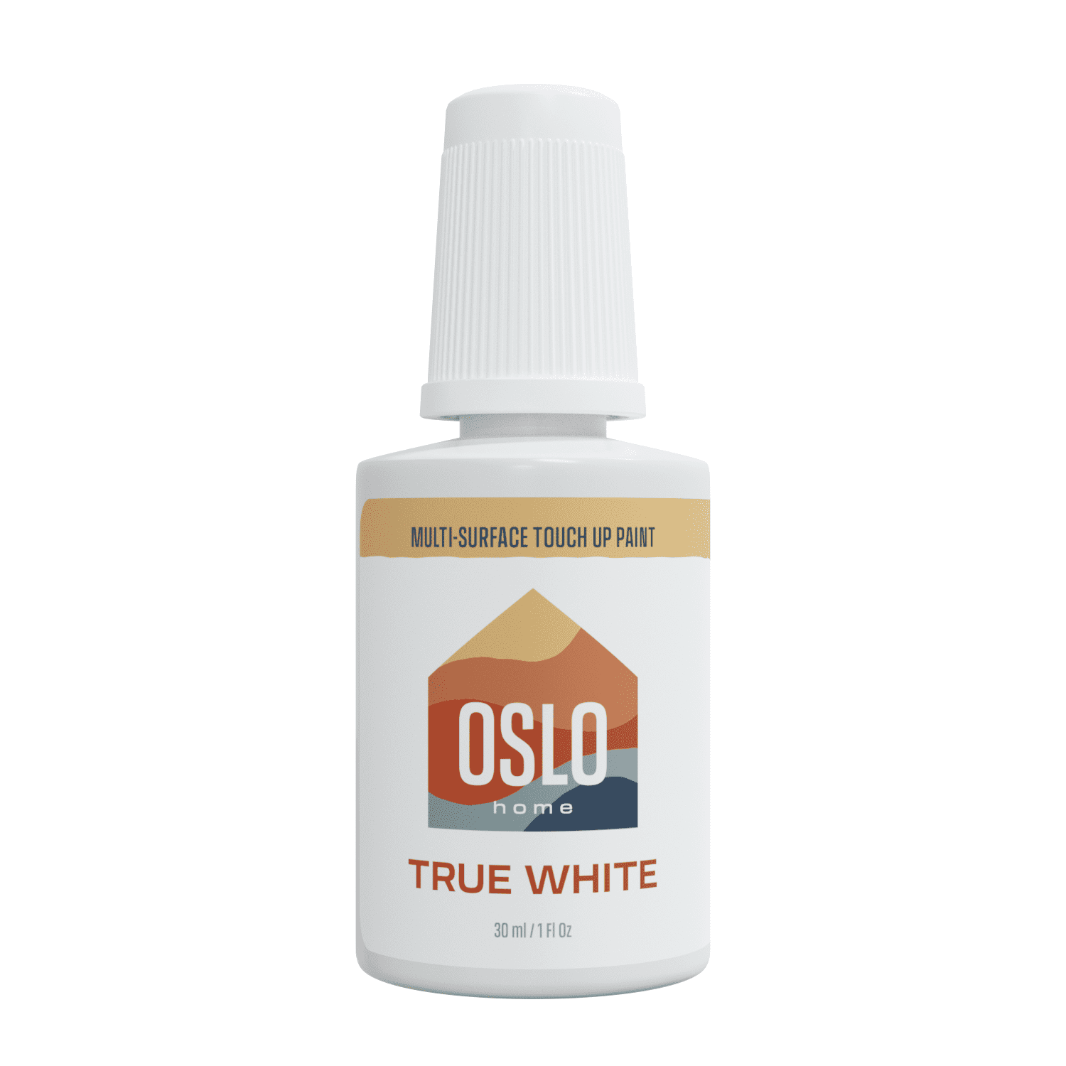 Oslo Home Touch Up Paint, 30ml True White Matte Finish, Made in