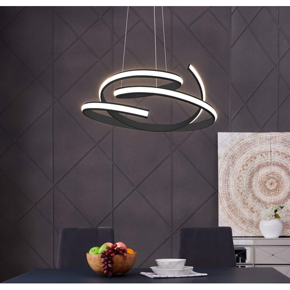 Oslo LED Adjustable Chandelier // Black