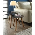 thumbnail image 1 of Oslo Nesting End Tables, Black and Natural, 1 of 2
