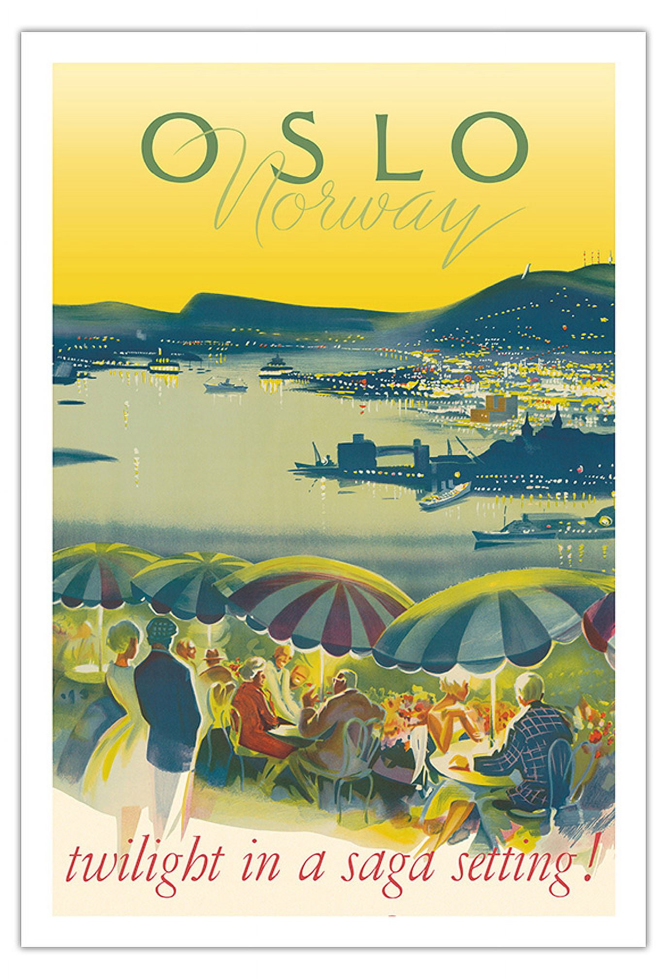 Oslo Norway - Twilight in a Saga Setting - Vintage Airline Travel ...