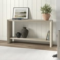 thumbnail image 1 of Evelyn&Zoe Modern Farmhouse 55" Wide Alder White Console Table, 1 of 5
