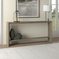 thumbnail image 1 of Evelyn&Zoe Modern Farmhouse 64" Wide Antiqued Gray Oak Console Table, 1 of 5