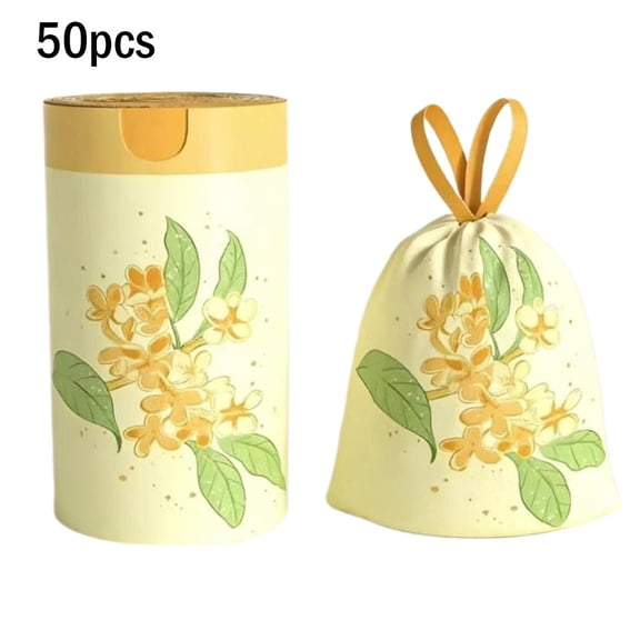 Blarkrus Extra Thick Drawstring Trash Bags, 50 Bags per Roll, Tear-Resistant for Secure Waste Containment