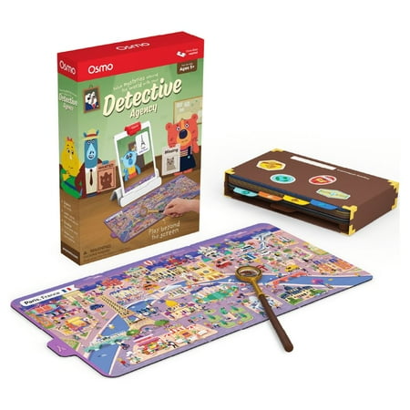 Osmo - Detective Agency Interactive Game - Ages 5-12 - Solve Global Mysteries - For iPad or Fire Tablet (Osmo Base Required)