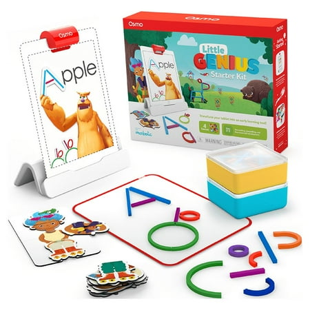 Osmo - Little Genius Starter Kit for iPad - 4 Hands-On Learning Games - Preschool Ages - Problem Solving & Creativity - Ages 3-5