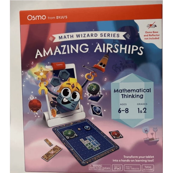 Osmo Math Wizard Series Amazing Airships iPad Age 6-8 Grade 1-2