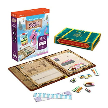 Osmo - Math Wizard and the Secrets of the Dragons for iPad & Fire Tablet - Ages 6-8/Grades 1-2 - Measurement & Estimating - Curriculum-Inspired - STEM Toy (Osmo Base Required)