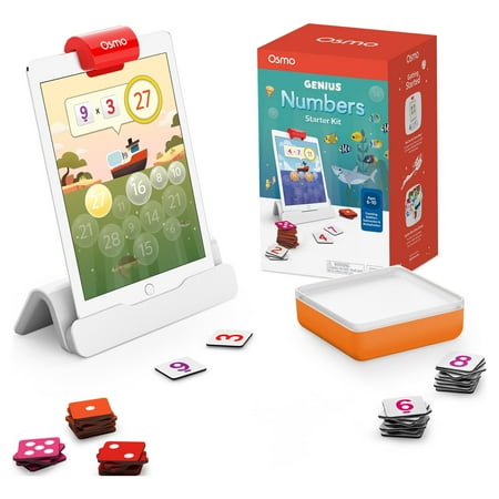 Osmo - Numbers Starter Kit for iPhone & iPad, Ages 6-10, Math Games, Learn Addition, Subtraction & Multiplication, Math Counters, Math Puzzles, Math Toys For Kids, Educational Toy, Kids Learning Toy.
