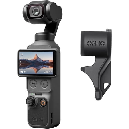 Osmo Pocket 4 Standard Combo, Pocket Gimbal Vlog Camera,1? CMOS & 4K/240fps, 3-Axis Stabilization, 2× Lossless Zoom, 107GB Built-in Storage, Video Camera for Photography