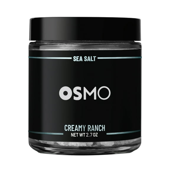 Osmo Salt's Creamy Ranch Sea Salt - Premium Gourmet Cooking and Seasoning Salt, 2.7 oz jar