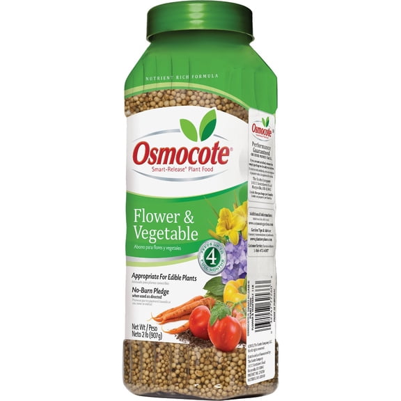 Osmocote Smart-Release Plant Food Flower & Vegetable Granules - 2 lbs Outdoor & Indoor Plant Use, Easy Application