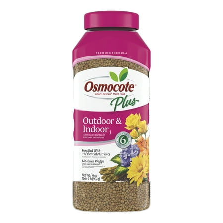 Osmocote Smart Release Plant Food Plus Fertilizer, 2 lb for Outdoor and Indoor Plants