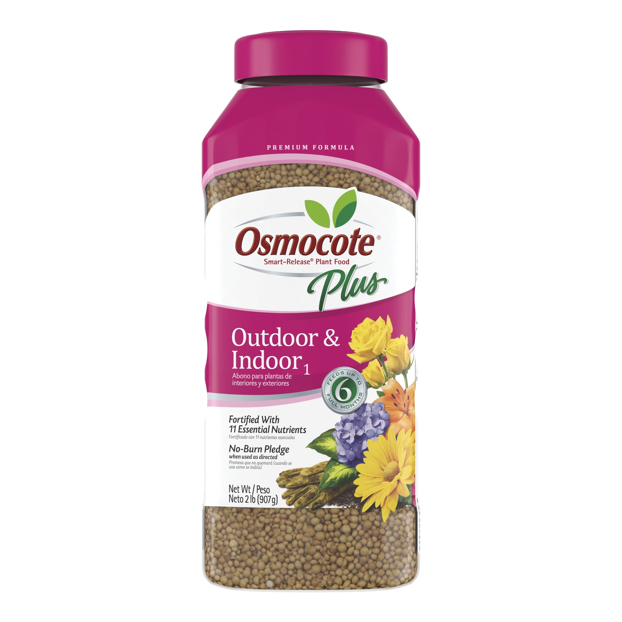 Osmocote Smart Release Plant Food Plus Fertilizer 1 lb for Outdoor and Indoor Plants