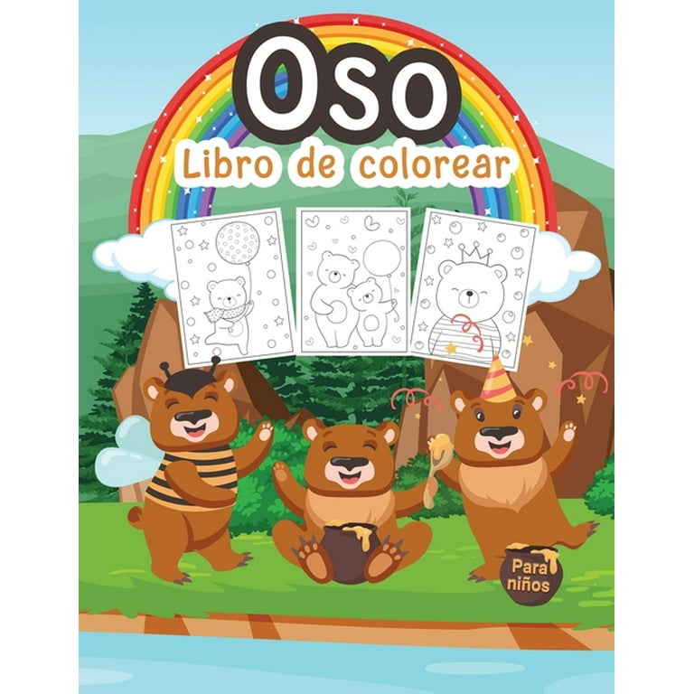 Oso Libro de Colorear para Niños: Gran libro de osos para