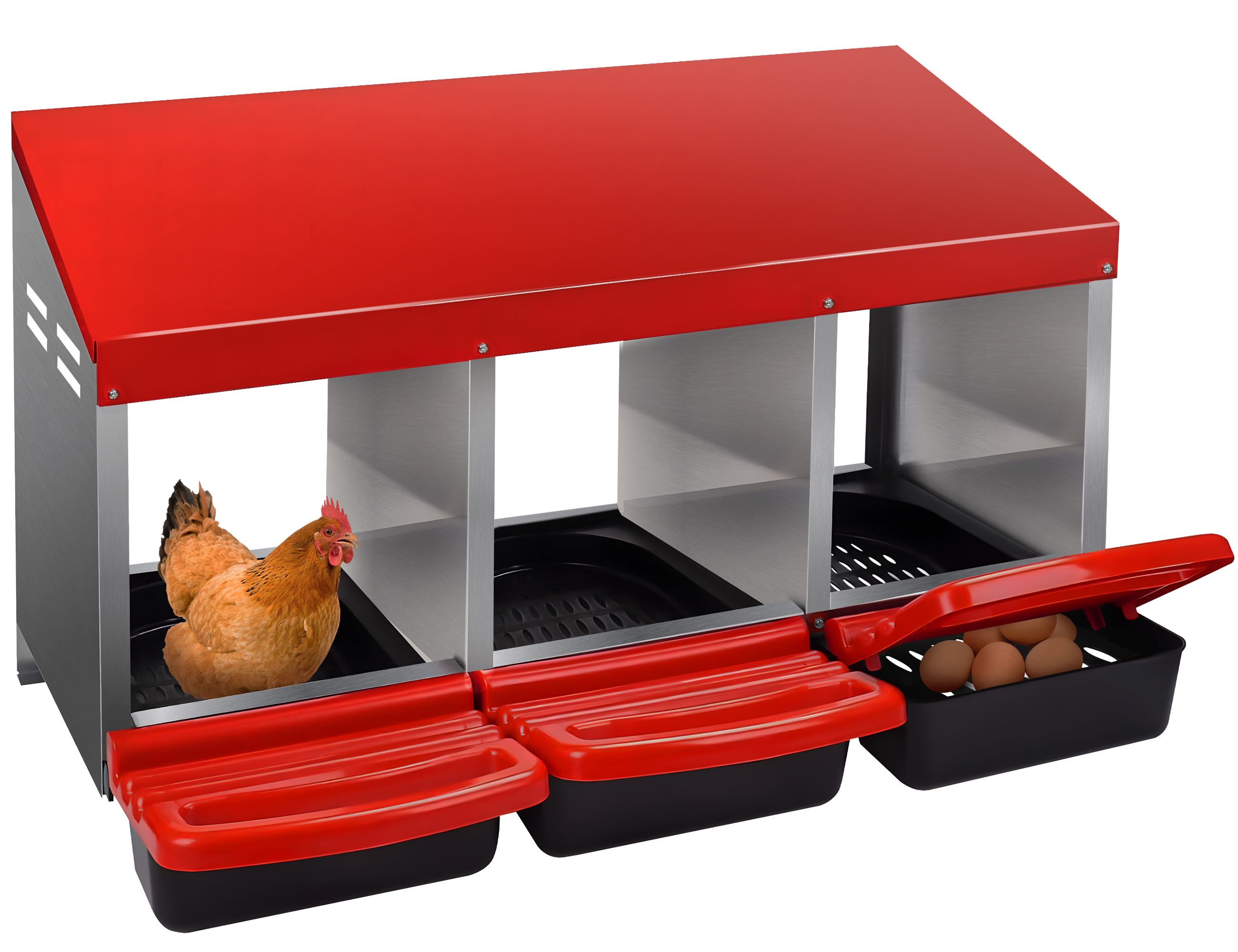 4 PACK RITE FARM PRODUCTS WASHABLE POLY EGG NESTING BOX CHICKEN LAYING