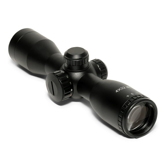 Osprey Global 4x32CB: Precision Crossbow Scope with Red/Green Illuminated Reticle in Sleek Black