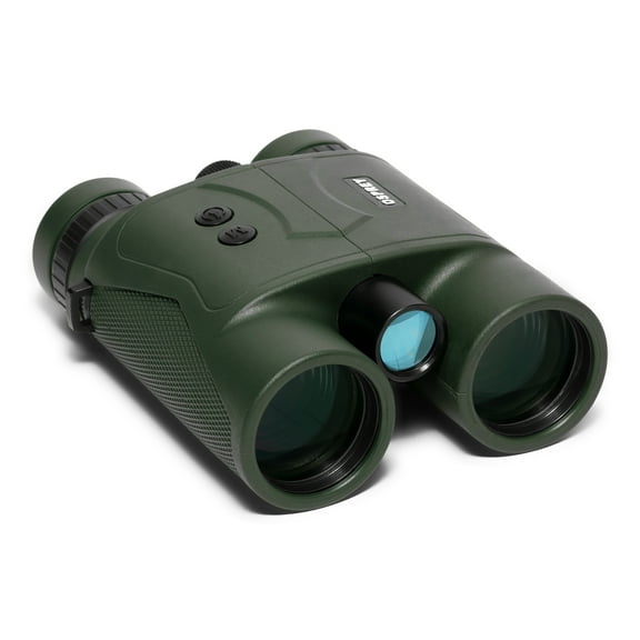 Osprey Global BIN-OSP-10x42LRF: 10x42mm Fixed Power Binoculars: Black/Green Design with Built-in Laser Rangefinder, Up to 800 Yards Range