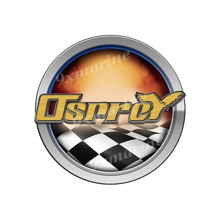 Osprey Racing Boat Round Sticker - Name Plate