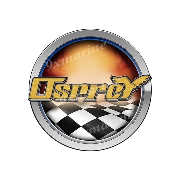 Osprey Racing Boat Round Sticker - Name Plate