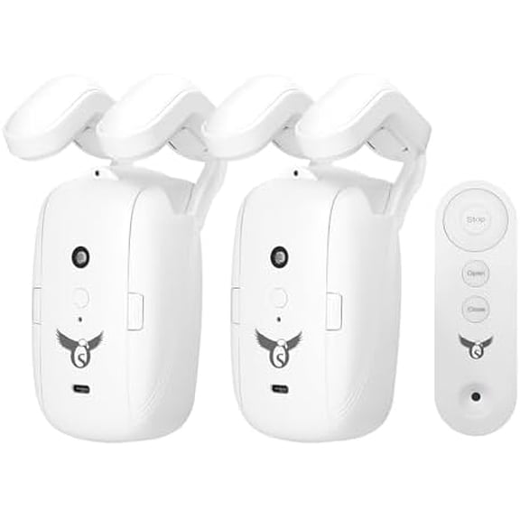 Osprey Smart Curtain Opener, 3in1: Roman Rod+ T-Track+ U-Rail, Suitable for 0.32-1.57" Rod,Remote Control, Double Side Opening$$Home Decor, Kitchen, & Other