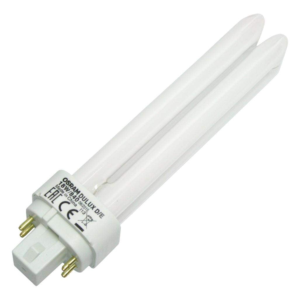 Osram 017617 - Dulux D/E 18W/840 Double Tube 4 Pin Base Compact
