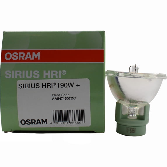 Sirius HRI 190W+ 5R 54402 Moving Head Discharge Lamp, 8,100 lm, 8200K, Ra73, 70V, 3,000 hr Life, Fits Acme XP-5R BEAM, Claypaky Sharpy - 1 Unit per pack